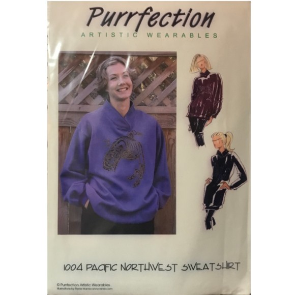 Purrfection Artistic Wearables - Pacific Northwest Sweatshirt - Sizes XS-3XL - Picture 1 of 2
